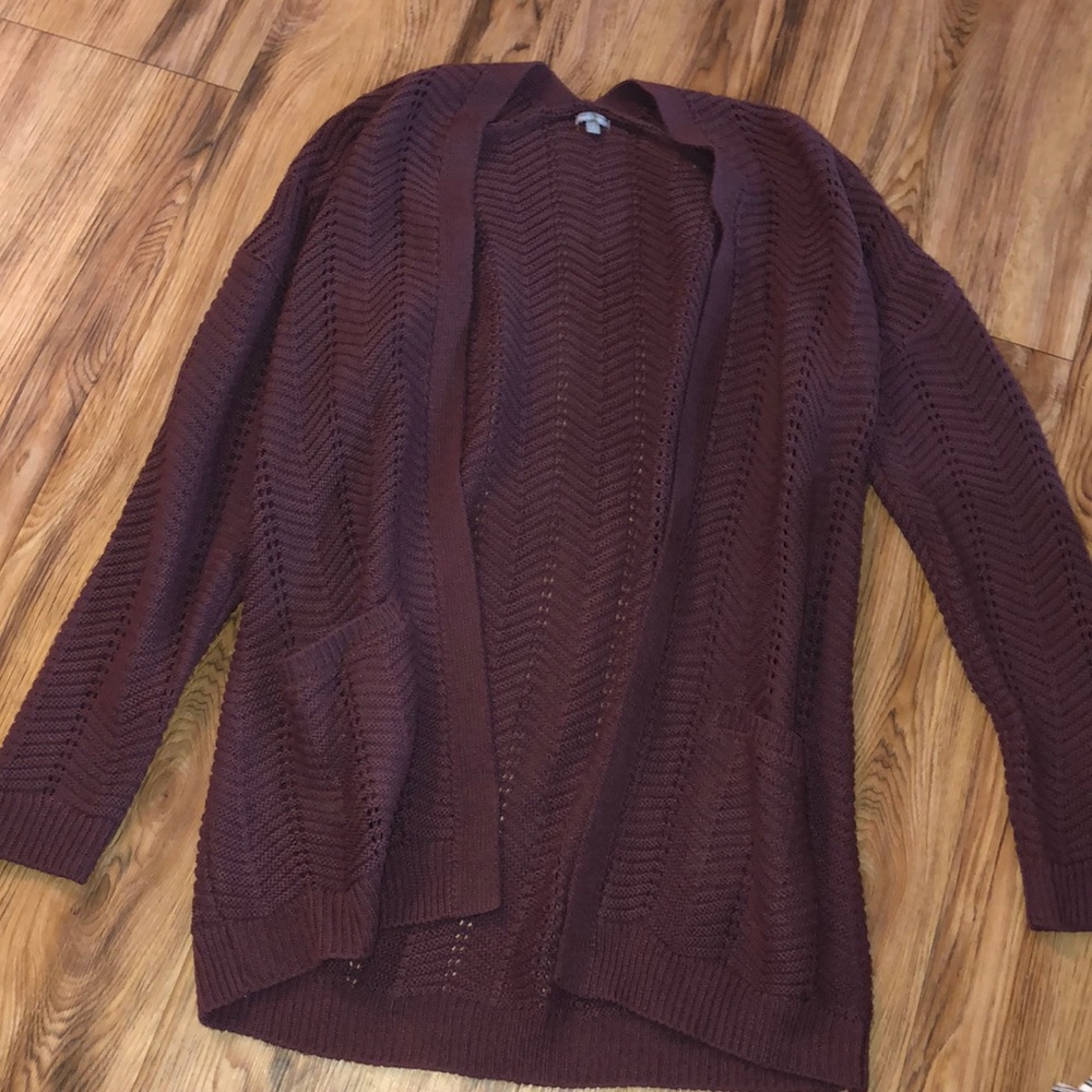 Purple Knit Cardigan